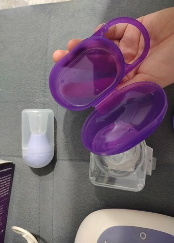 Çift Elektrikli Göğüs Pompası Mor - Görsel 5