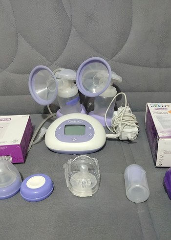 Çift Elektrikli Göğüs Pompası Mor - Görsel 13