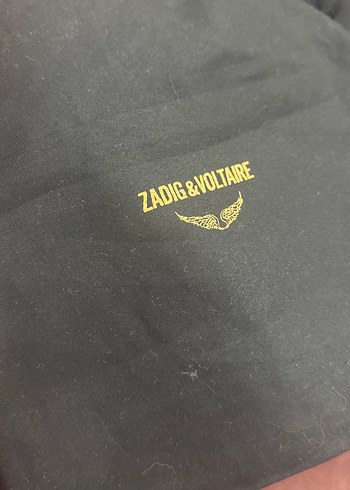 Zadig & Voltaire Siyah Fermuarli Rahat Spor Pantolon