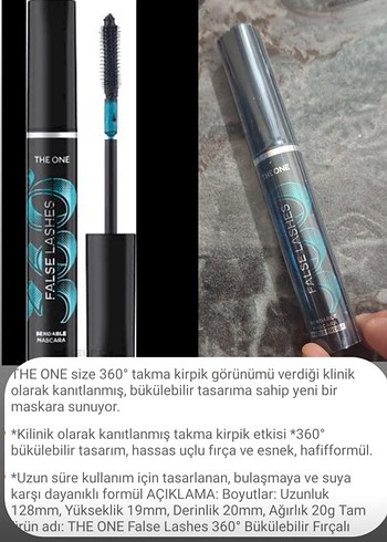 The One False Lashes 360 Turkuaz Maskara