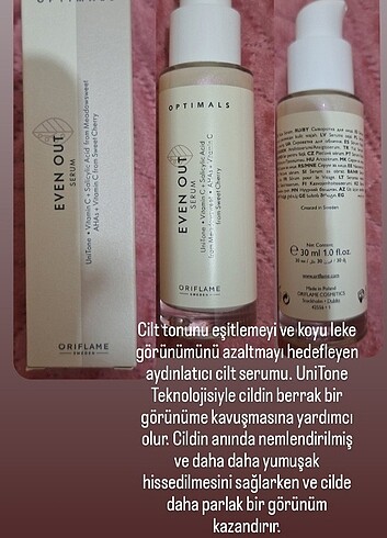 Cilt bakımı serum