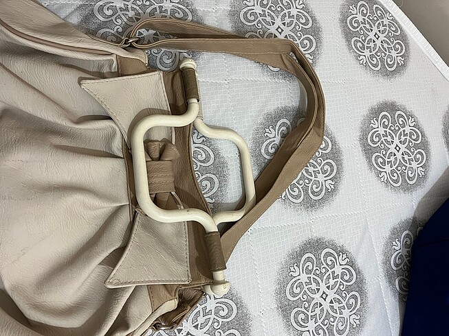 Beden Krem rengi vintage deri çanta