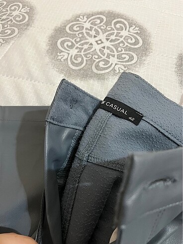 LC Waikiki LCW deri gri renk pantolon