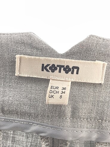 36 Beden gri Renk Koton Kumaş Pantolon %70 İndirimli.