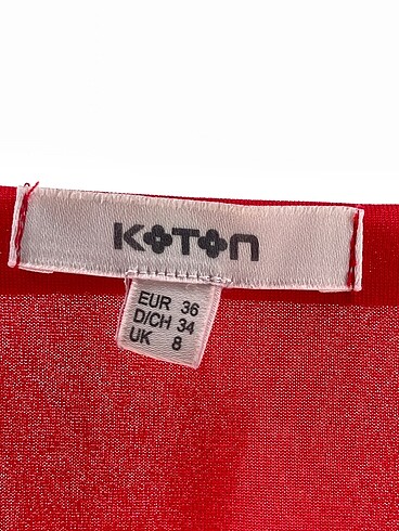 36 Beden kırmızı Renk Koton Kısa Elbise %70 İndirimli.