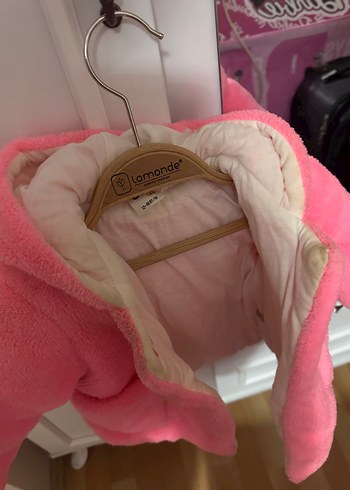 Civil Düğmeli Pembe Kız Çocuk Polar Ceket