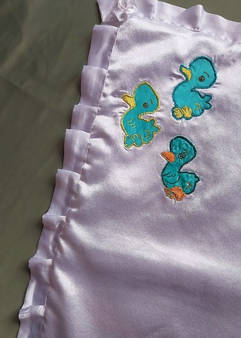 Nakışlı Beyaz Çocuk Yorganı - Görsel 6