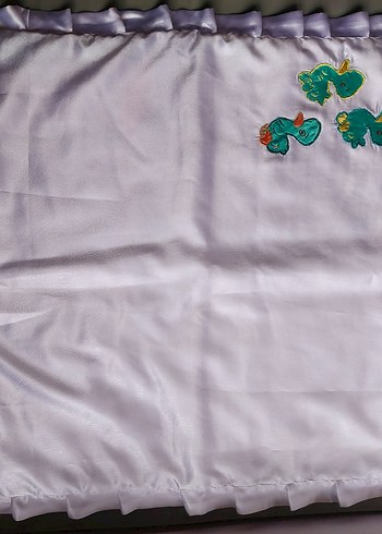 Nakışlı Beyaz Çocuk Yorganı - Görsel 8