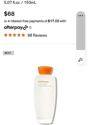 Sulwhasoo toner