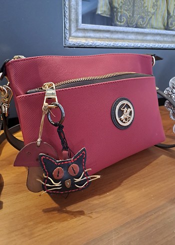 Kedi Figürlü Deri Charm - Görsel 2