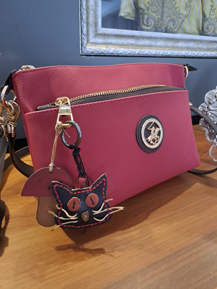 Kedi Figürlü Deri Charm - Görsel 2