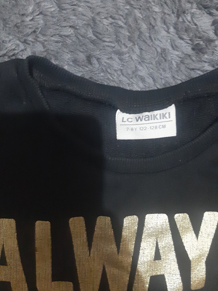 Kız Çocuk Siyah Payetli Sweatshirt - Görsel 3