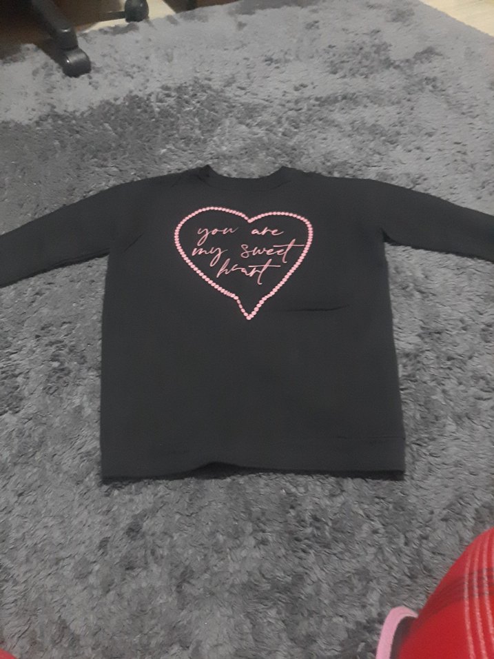 Kız Çocuk Siyah  Sweatshirt - Görsel 2