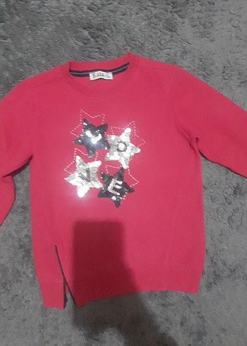 Kız Çocuk Renkli Baskılı Sweatshirt - Görsel 2