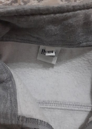 Gri Fermuarlı Sweatshirt - Görsel 3