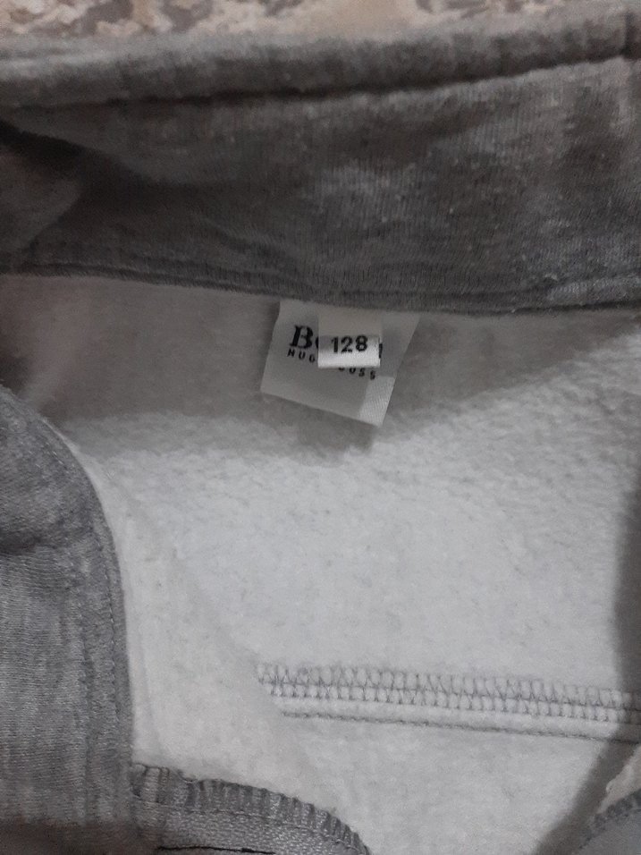 Gri Fermuarlı Sweatshirt - Görsel 3