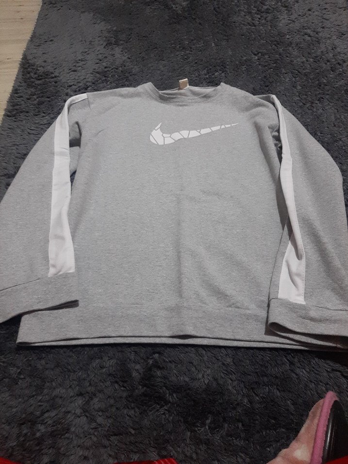 Gri Sweatshirt Uzun Kollu Rahat Kesim - Görsel 2