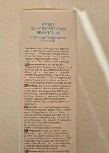 Atomy Günlük Aydınlatıcı Yüz Maskesi - Görsel 5