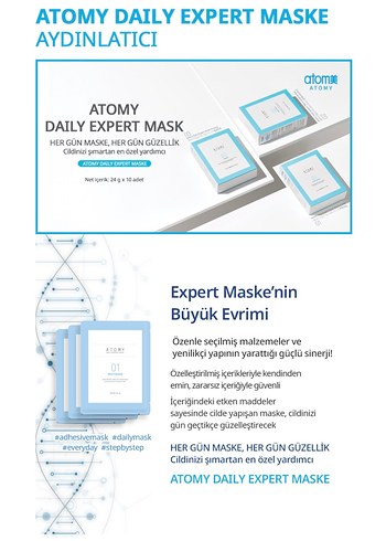 Atomy Günlük Aydınlatıcı Yüz Maskesi - Görsel 8
