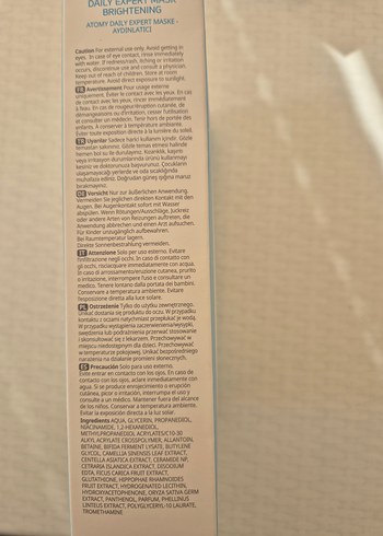 Atomy Günlük Aydınlatıcı Yüz Maskesi - Görsel 3