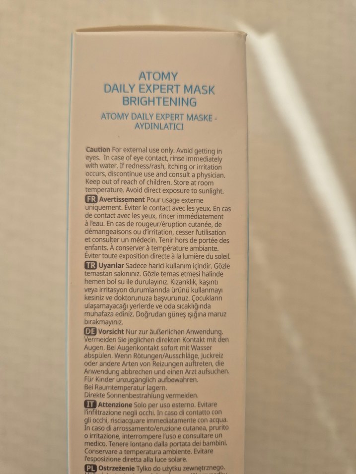 Atomy Günlük Aydınlatıcı Yüz Maskesi - Görsel 5