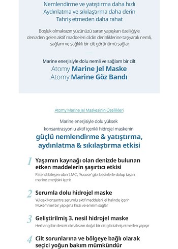 Atomy aydinlastiri  ve Sıkılaştırıcı Maske - Görsel 4