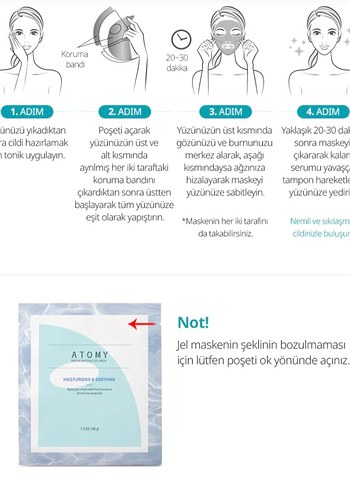 Atomy aydinlastiri  ve Sıkılaştırıcı Maske - Görsel 10