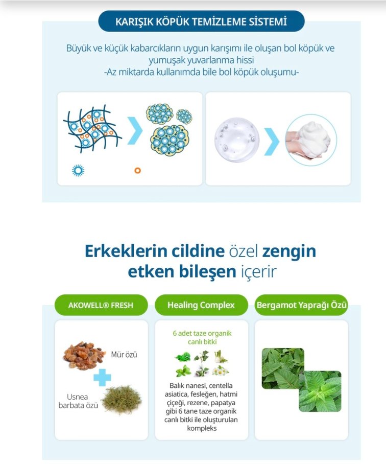 Atomy Homme All-in-One  Temizleyici 500ml - Görsel 5