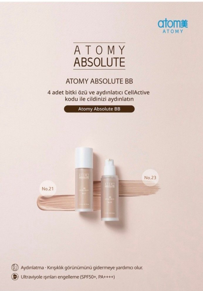 Atomy Absolute BB Krem SPF50+ Pastel Bej - Görsel 2