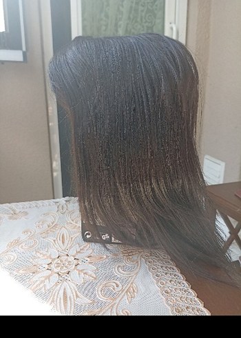 50,cm yoğun telli özel yapım peruk - Görsel 4