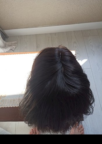 50,cm yoğun telli özel yapım peruk - Görsel 5