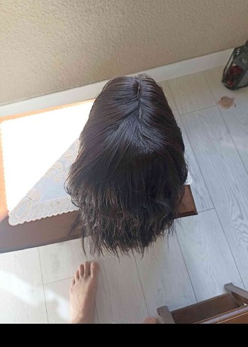 50,cm yoğun telli özel yapım peruk - Görsel 6