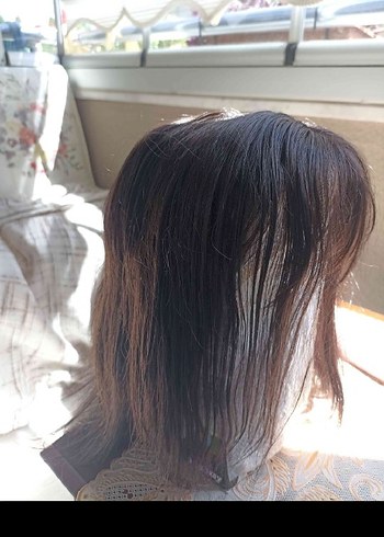 50,cm yoğun telli özel yapım peruk - Görsel 2