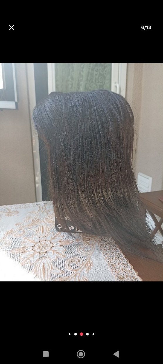 50,cm yoğun telli özel yapım peruk - Görsel 4