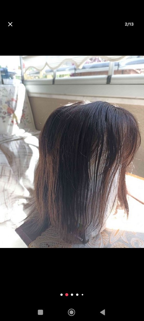 50,cm yoğun telli özel yapım peruk - Görsel 2