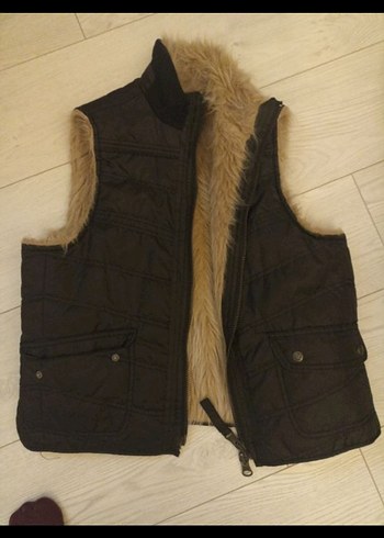 içi yünlü ünisex kumaştan yapılmış SEVENHILL Sıcacık şişme yelek - Görsel 2