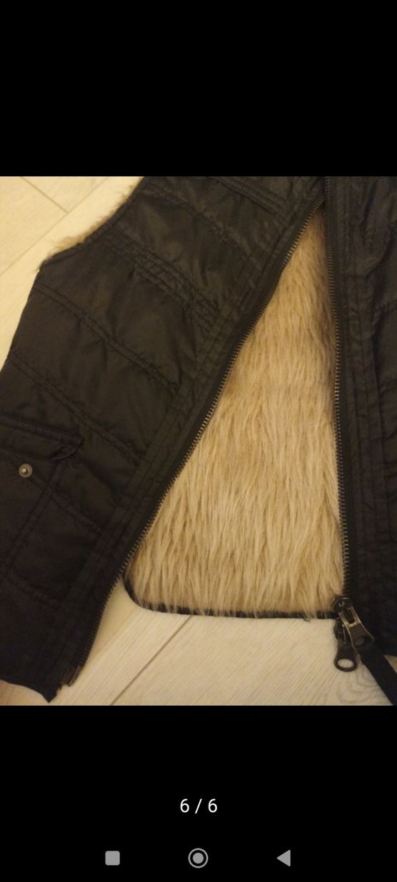 içi yünlü ünisex kumaştan yapılmış SEVENHILL Sıcacık şişme yelek - Görsel 3