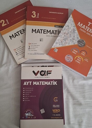 Test kitapları kullanılmamış