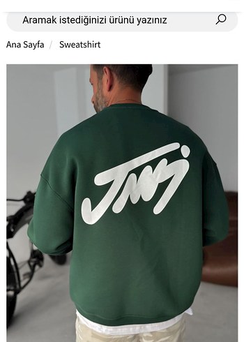Diğer Koyu Yesil Jmj Oversize Sweatshirt Jaceyjace Marka
