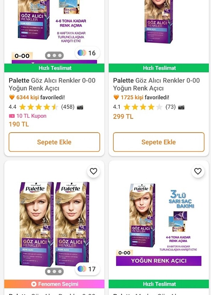 PALETTE 0.00 YOĞUN RENK AÇICI (HİÇ AÇILMAMIŞ) - Görsel 2