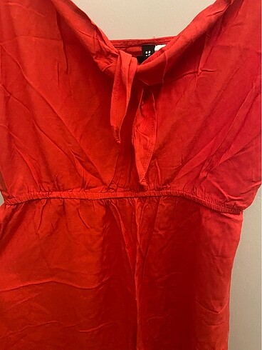 l Beden kırmızı Renk H&M kısa elbise