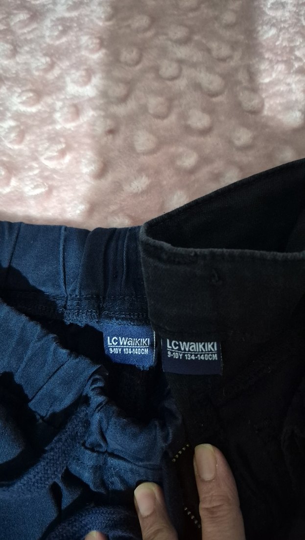 Erkek Çocuk Lacivert ve siyah  Denim Pantolon - Görsel 4