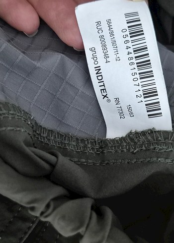 Zara erkek çocuk yeşil paraşüt kumaş Eşofman Altı - Görsel 2