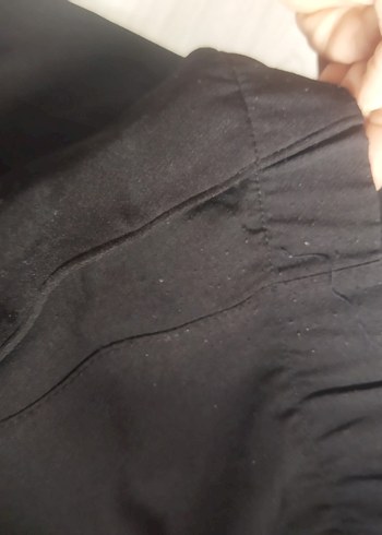 m Beden siyah Renk Siyah Midi Kumaş Kadın Pantolon