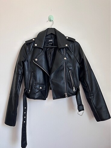 pull&bear biker deri ceket