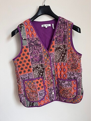 American Vintage etnik desenli yelek