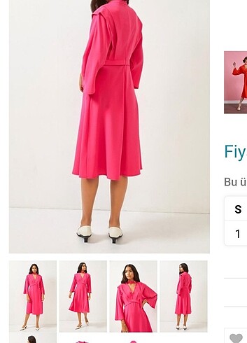 38 Beden Setre orkide cepli krep kumaş elbise