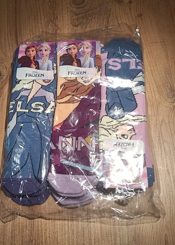 Disney lisanslı Frozen Elsa kız çocuk çorap - Görsel 8