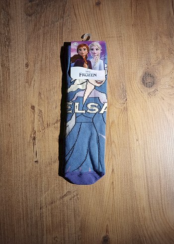 Disney lisanslı Frozen Elsa kız çocuk çorap - Görsel 7