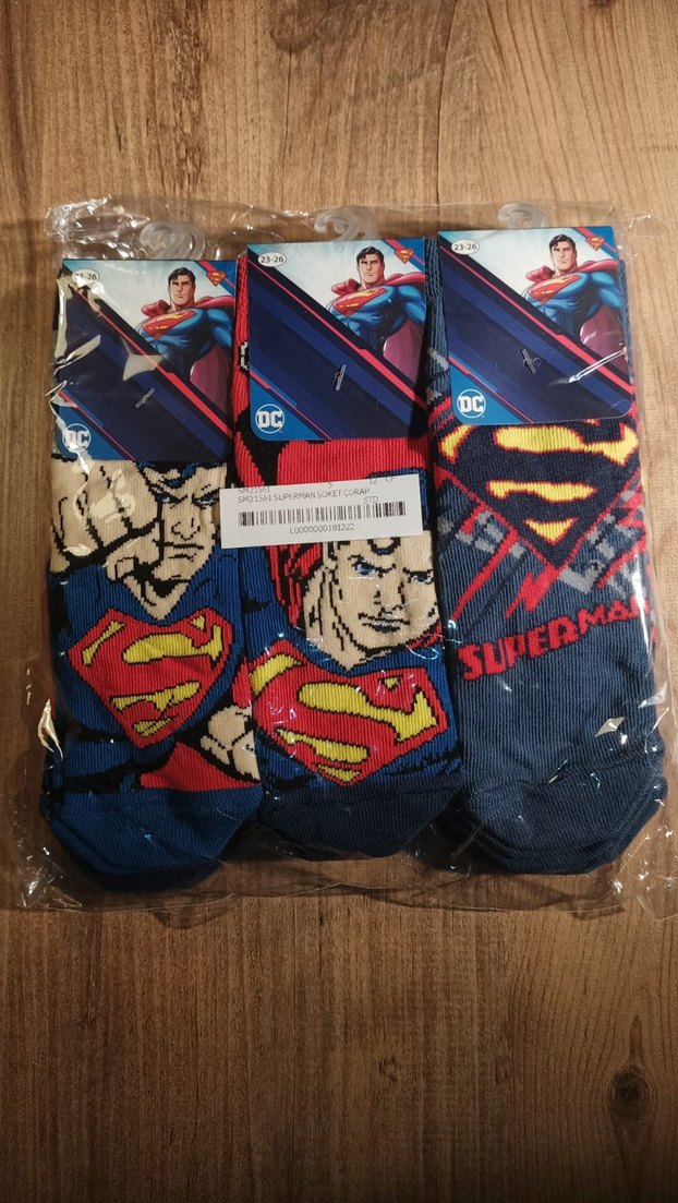 Disney lisanslı Süperman Çocuk çorap - Görsel 5